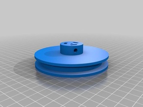 kundengebundene flache Riemenscheibe Teile 3d print model - Mito3D