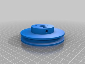 kundengebundene flache Riemenscheibe v1 Teile 3d print model - Mito3D