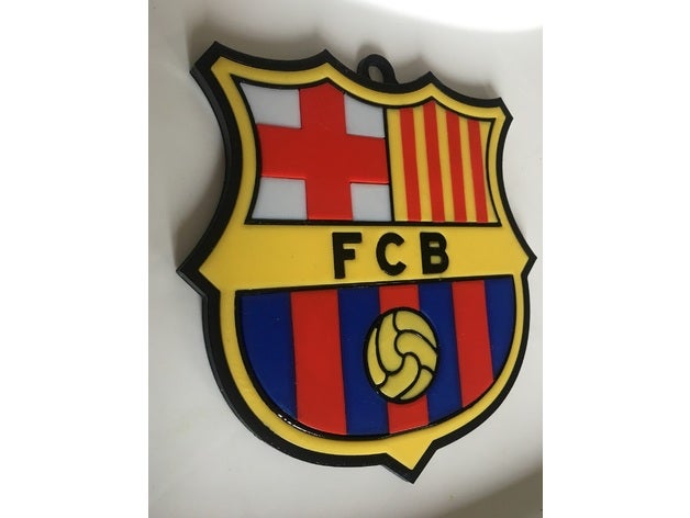 fc barcellona parede emblema ferramentas de arte 3D print model - Mito3D