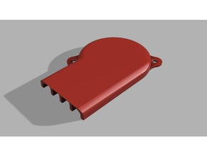 3 pro güç kaynağı fan kapağı susturucu ender 3d yazıcı parçaları 3d print model - Mito3D