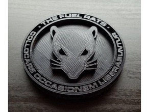 elite dangerous - fuel rats medallion coins & badges 3d print model - Mito3D