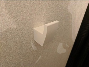 towel hook hidden screws bathroom shower accessories 3d print model - Mito3D