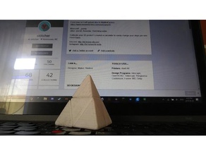 2x2 pyraminx de impressão lugar brinquedos & games rubiks cube sinuoso quebra-cabeça 3d print model - Mito3D