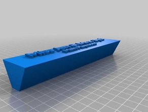 la mia targhetta personalizzata segni e loghi su misura 3d print model - Mito3D