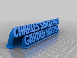 cs name tag office customized 3d print model - Mito3D