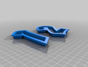 zahlen Ausstecher Küche und Esszimmer cookie cutter diy 3d print model - Mito3D