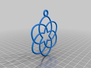 simple earrings 3d print model - Mito3D