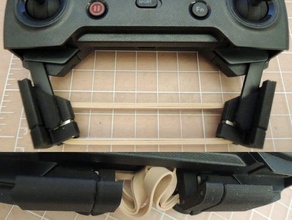 dji faísca de banda borracha controlador remoto montagem r c veículos monte conserto faixa 3d print model - Mito3D