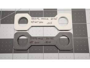 - Stärke-test-Sonde 3d-Druck-tests ender3 pro Stärke probe Materialien test print 3d print model - Mito3D