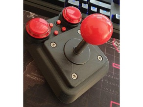 commodore 64 mini joystick equipo 3d print model - Mito3D