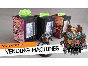 vending-Maschinen hobby laser-cut Gelände wargaming 3d print model - Mito3D