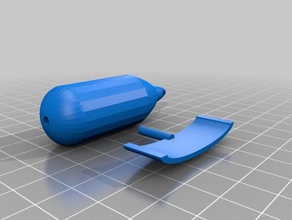 forellenpose mit segel hobi angeln balıkçılık poz 3d print model - Mito3D
