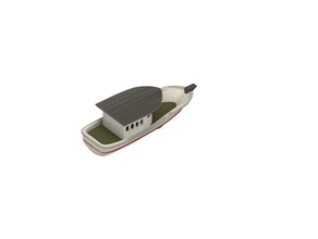 bateau de pêche des véhicules 3d print model - Mito3D
