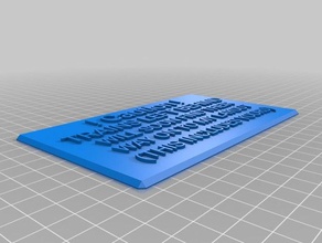 caution sign office customized 3d print model - Mito3D