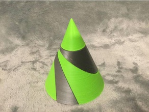 cone math art 3d print model - Mito3D