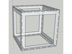Holzrahmen-box-600mm x 600mm diy box frame makermachine36 3d print model - Mito3D