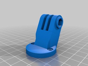 quad bloquear frente gopro montagem esporte & ao ar livre 3d print model - Mito3D