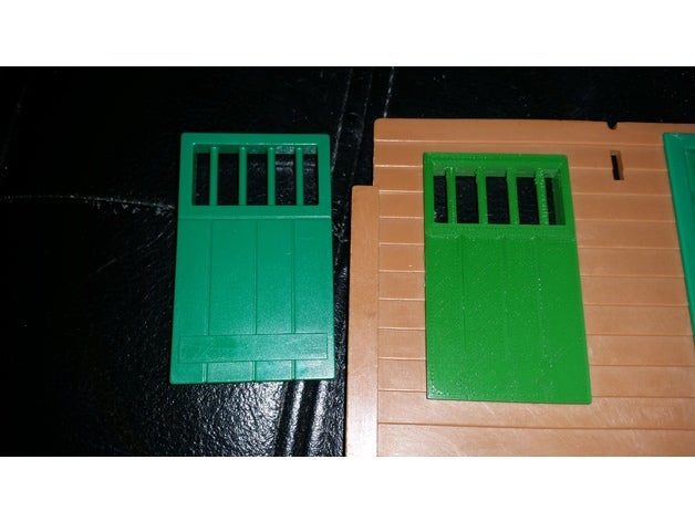 playmobil 1976 western sheriff office jail window 3423 toy & game accessories 3D print model - Mito3D