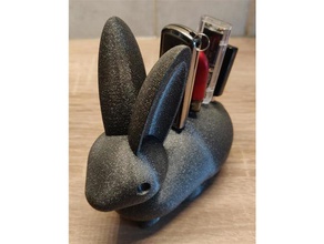 usb titulaire de lapin bureau bunny l'organisateur paramétrable clé 3d print model - Mito3D