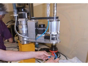 Vakuum-Greifer mit Halter Industrie-Roboter-arm engineering adept brazo robotico festo omron geschickt Roboter Roboter-arm in der Robotik Vakuum-adapter ventosa venturi 3d print model - Mito3D
