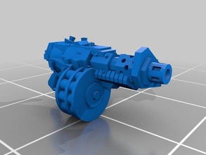 mega patron shoota 3d baskı 28 mm 40k silah ork remix warhammer 3d print model - Mito3D
