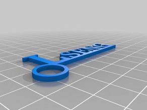 leong sengname etiqueta - keyring llaveros personalizado 3d print model - Mito3D