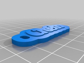 my customized multiline tag keychain chelo keychains 3d print model - Mito3D