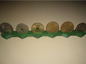 expositor monedas - varios modelos pièces et badges 3d print model - Mito3D
