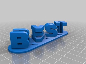 best-wife-ever signs & logos customized 3d print model - Mito3D