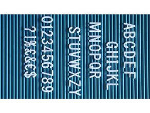Ersatz-Buchstaben full-alphabet-Buchstaben-board Haushalt 3d print model - Mito3D