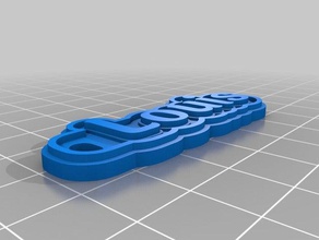 louise Anahtarlık özelleştirilmiş 3d print model - Mito3D