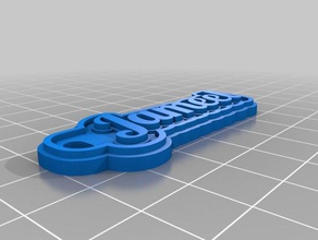 mi personalizados multilínea tag llavero jameel la luz azul de marina llaveros personalizado 3d print model - Mito3D