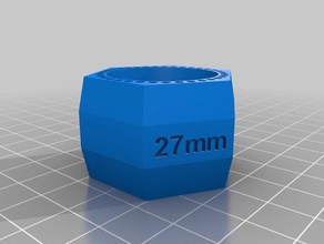 przymiar hacer rury de 27mm herramientas mano 27 mm 3d print model - Mito3D
