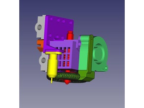 anet a8 upgrade ed3 hot end 3d printer parts ed3v6 extruder 3d print model - Mito3D