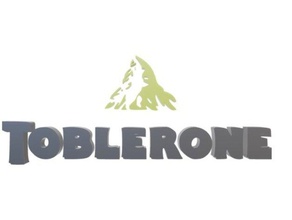 toblerone-logo 3d-drucken 3d print model - Mito3D