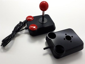competition pro c64 joystick frog remix toy & game accessories 3d print model - Mito3D