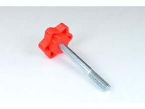 3 8 inch bolt knob parts handle 3d print model - Mito3D