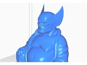 wolverine buddha w blades marvel collection sculptures bust remix statue 3d print model - Mito3D