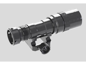 mudtrooper e-10 e-11b e22 blaster flashlight surefire m300 replica props e11 star wars 3d print model - Mito3D
