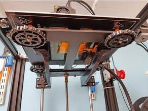 ender 5 bed supports - super struts remix 3d printer parts support creality 3d print model - Mito3D