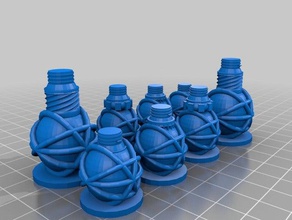 healing potion bottles 3d printing tabletop rpg 3d print model - Mito3D