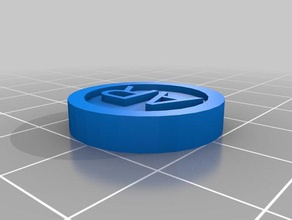 mi personalizados token de texto monedas & insignias personalizado 3d print model - Mito3D