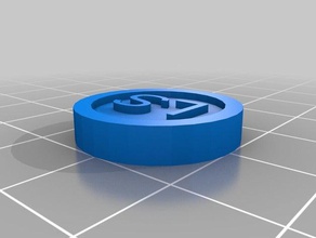 mi personalizados token de texto monedas & insignias personalizado 3d print model - Mito3D