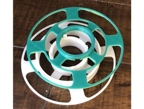 modulare bobina di filamento campioni Stampante 3d accessori esempio flament spool makerbox porta-campione 3d print model - Mito3D