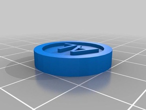 mi personalizados token de texto monedas & insignias personalizado 3d print model - Mito3D