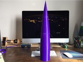 von k rm n haack série nariz cone A impressão 3d modelo de foguete foguetes karman 3d print model - Mito3D