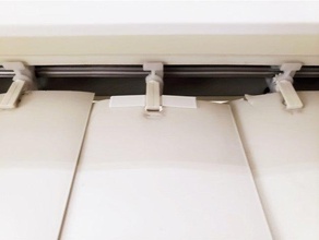 vertical blinds slat fixer decor clip replacement window 3d print model - Mito3D