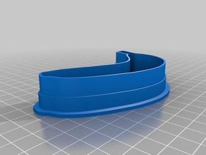 banana cookie cutter food & drink 3d print model - Mito3D