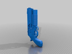 gran ol' gun w lanzador props 3d print model - Mito3D