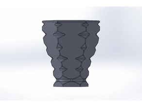vase 03 household flower organizer 3d print model - Mito3D